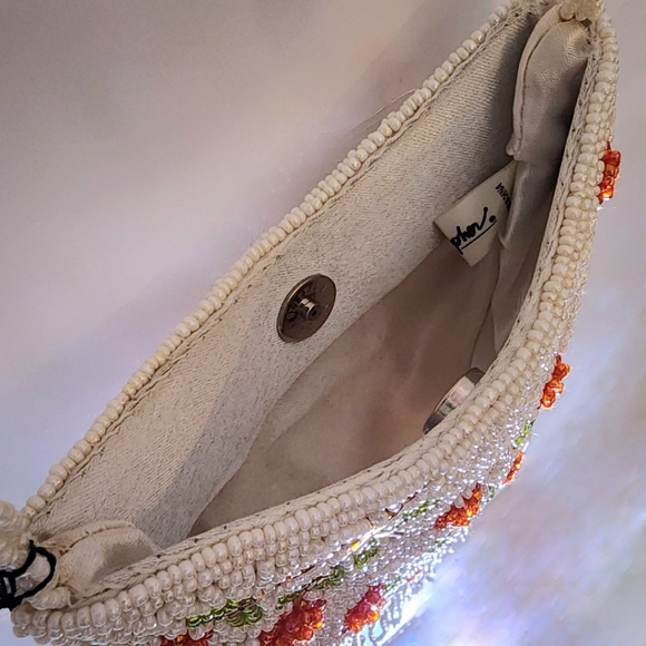 Hand Beaded Cherry Tree Mini Crossboddy Handbag - Picture 7 of 10